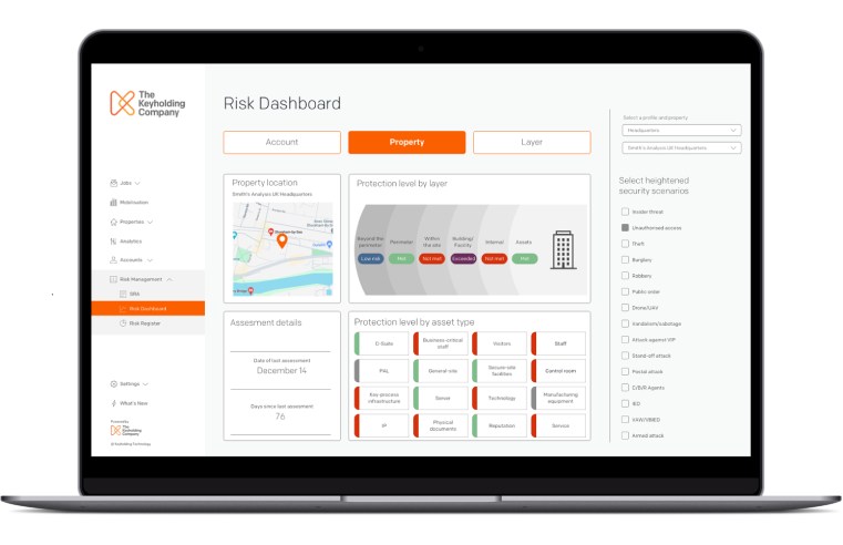 THE KEYHOLDING COMPANY LAUNCHES PHYSICAL SECURITY RISK MANAGEMENT SOFTWARE